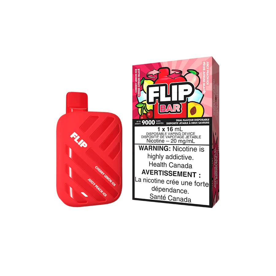 FLIP BAR 9000 - CHERRY LEMON ICE AND JUICY PEACH ICE