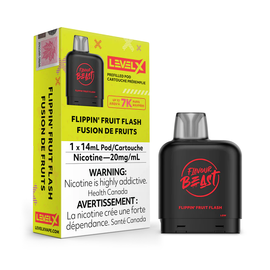 LEVEL X FLAVOUR BEAST PODS - FLIPPIN FRUIT FLASH