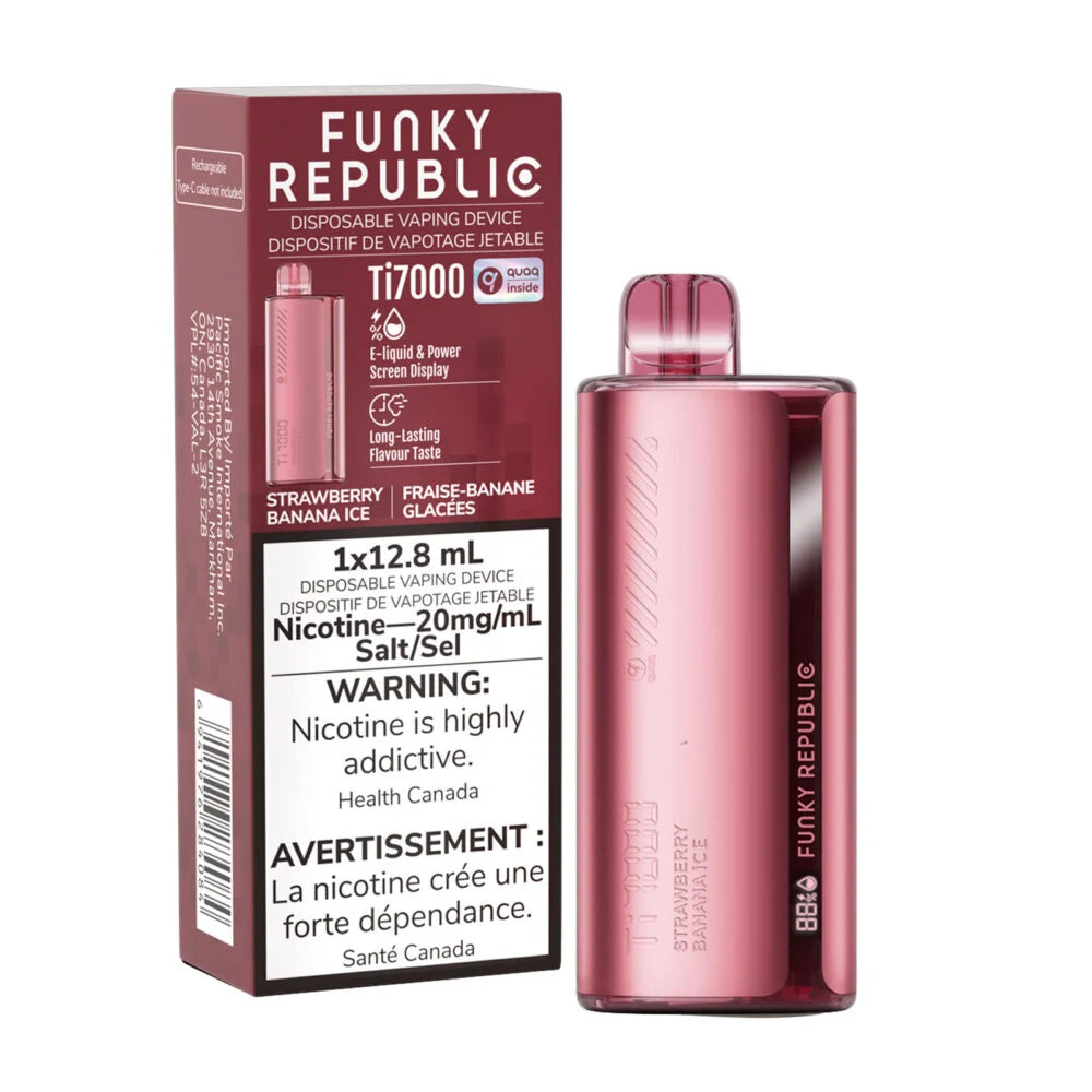 FUNKY REPUBLIC 7000 - STRAWBERRY BANANA ICE