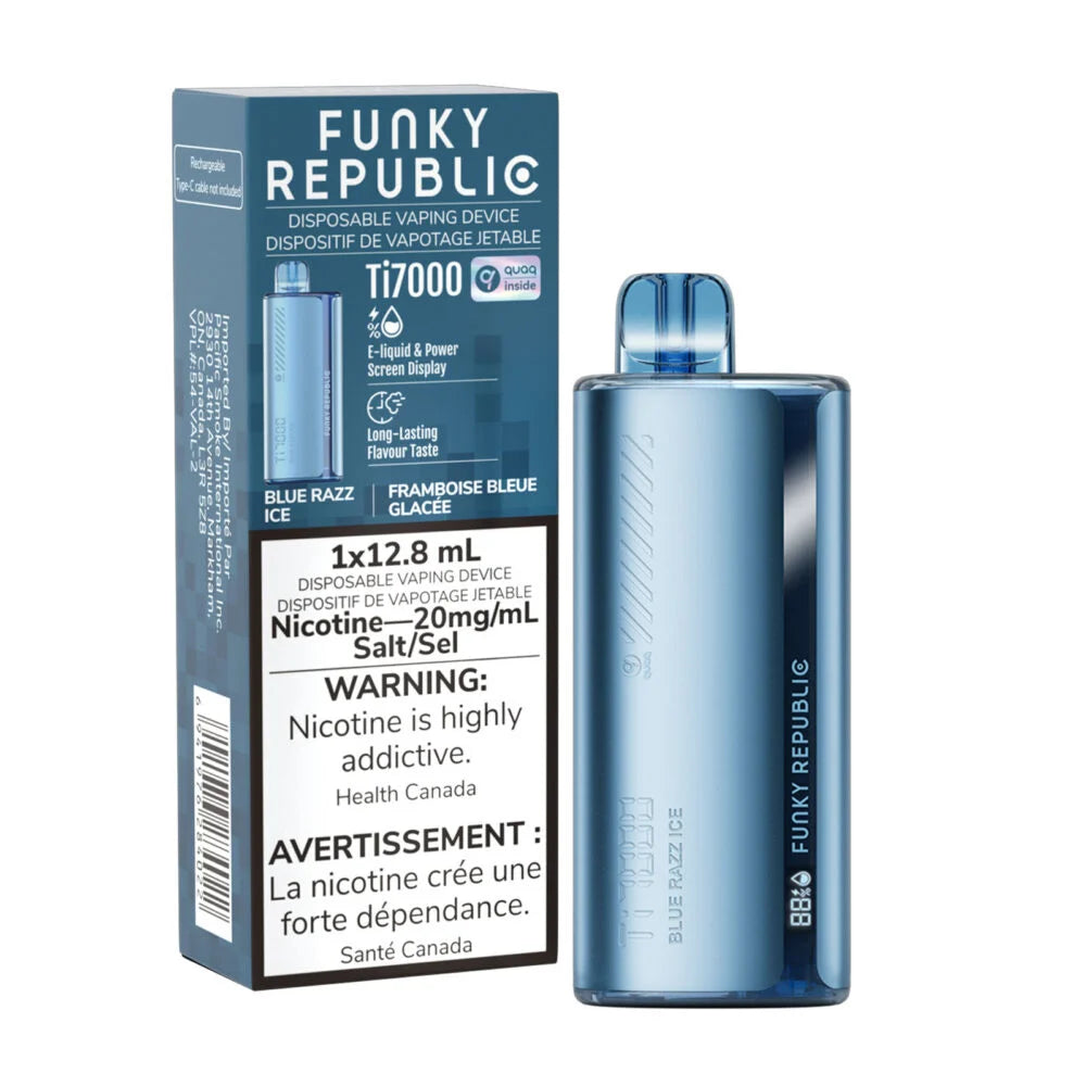 FUNKY REPUBLIC 7000 - BLUE RAZZ ICE