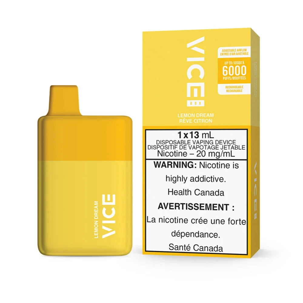 VICE 6000 - LEMON DREAM Vape City VICE 6000 - LEMON DREAM Vape City