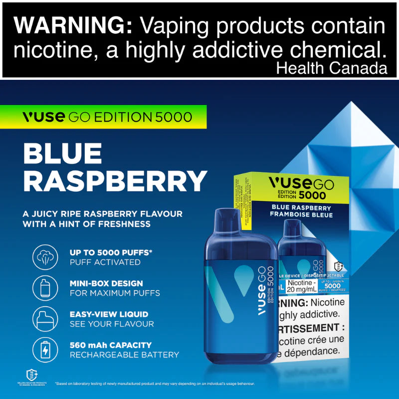 VUSE GO 5000 - BLUE RASPBERRY