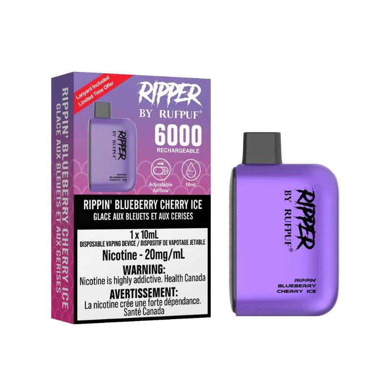 RIPPER 6000 - RIPPIN BLUEBERRY CHERRY ICE
