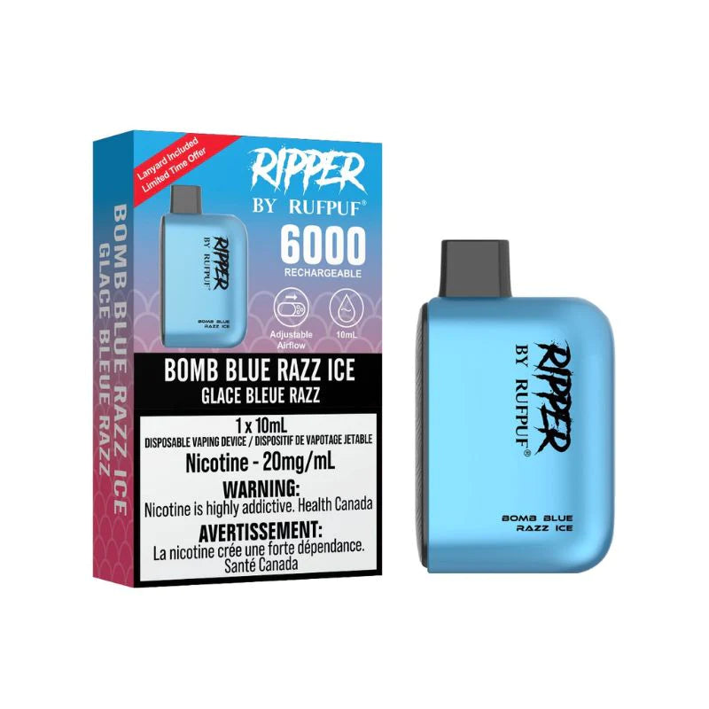 RIPPER 6000 - BOMB BLUE RAZZ ICE