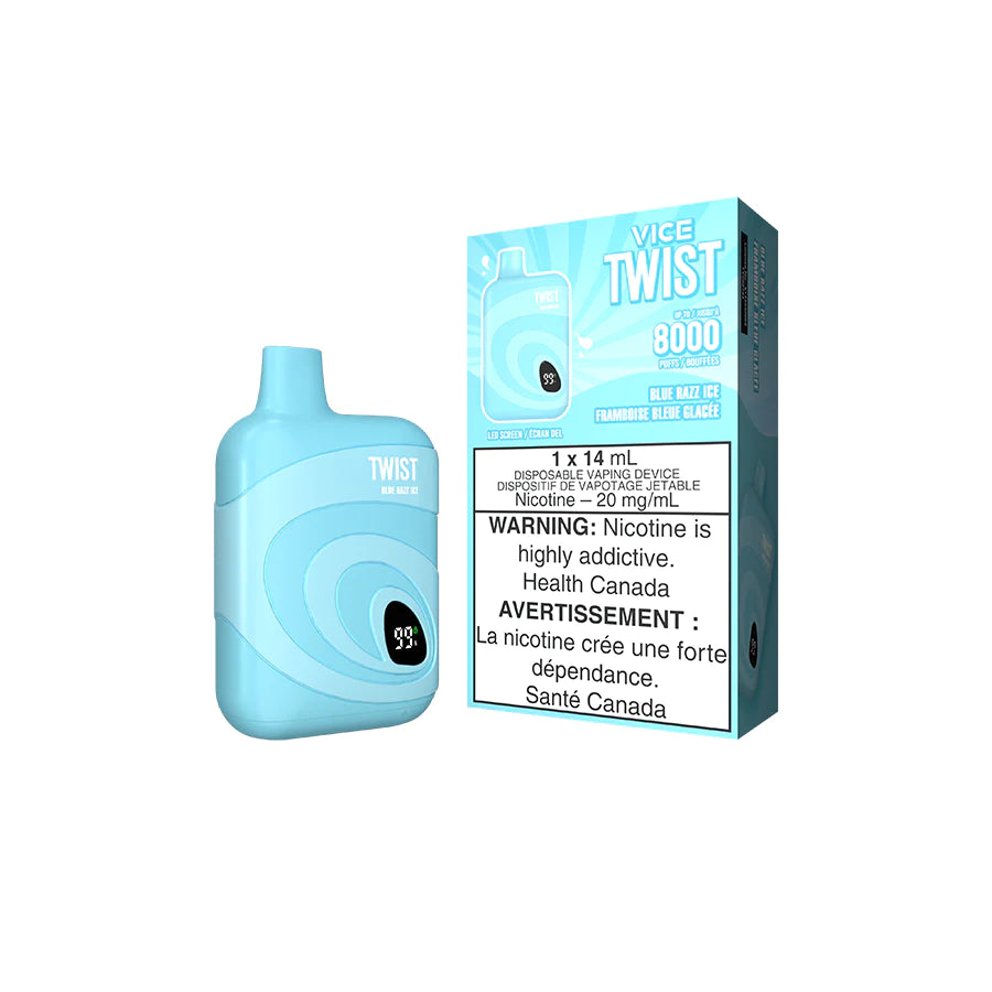 VICE TWIST 8000 - BLUE RAZZ ICE