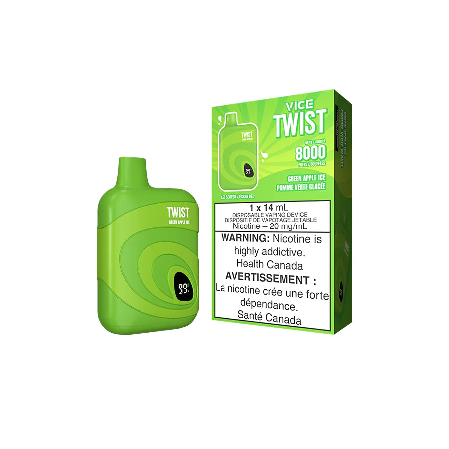 VICE TWIST 8000 - GREEN APPLE ICE