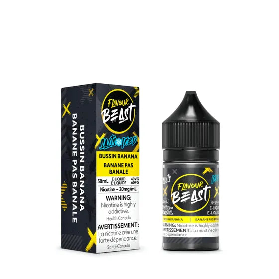 FLAVOUR BEAST SALT 30 ML - BUSSIN BANANA ICED