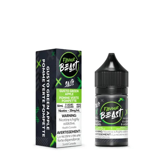 FLAVOUR BEAST SALT 30 ML - GUSTO GREEN APPLE