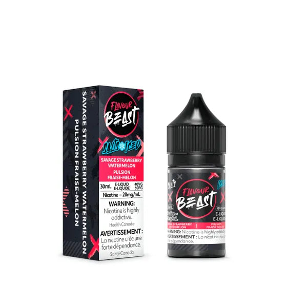 FLAVOUR BEAST SALT 30 ML - SAVAGE STRAWBERRY WATERMELON ICED