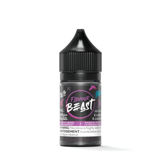 FLAVOUR BEAST SALT 30 ML - GROOVY GRAPE PASSIONFRUIT ICED