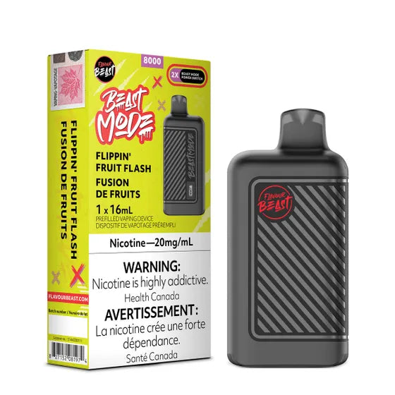 FLAVOUR BEAST BEAST MODE 8000 - FLIPPIN' FRUIT FLASH Vape City FLAVOUR BEAST BEAST MODE 8000 - FLIPPIN' FRUIT FLASH Vape City