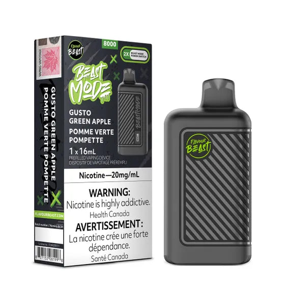 FLAVOUR BEAST BEAST MODE 8000 - GUSTO GREEN APPLE
