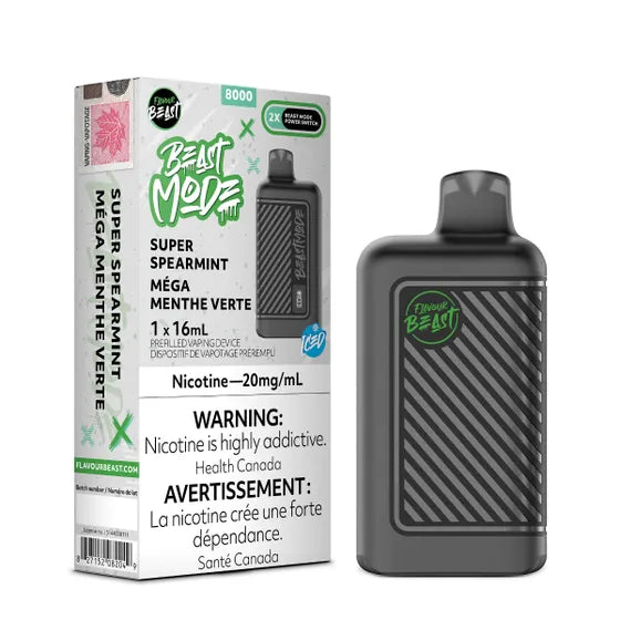 FLAVOUR BEAST BEAST MODE 8000 - SUPER SPEARMINT ICED