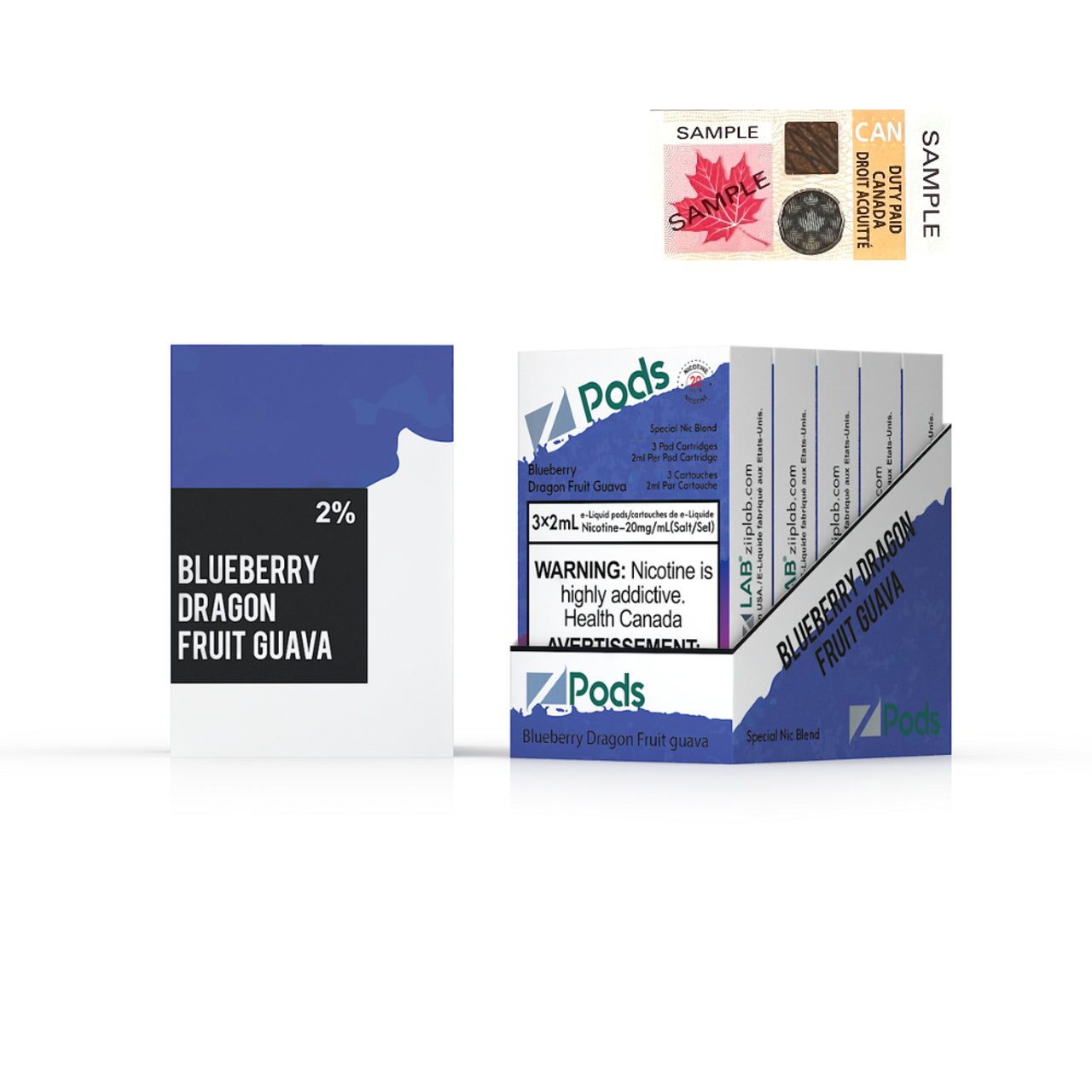 ZPODS - BLUEBERRY DRAGON FRUIT GUAVA