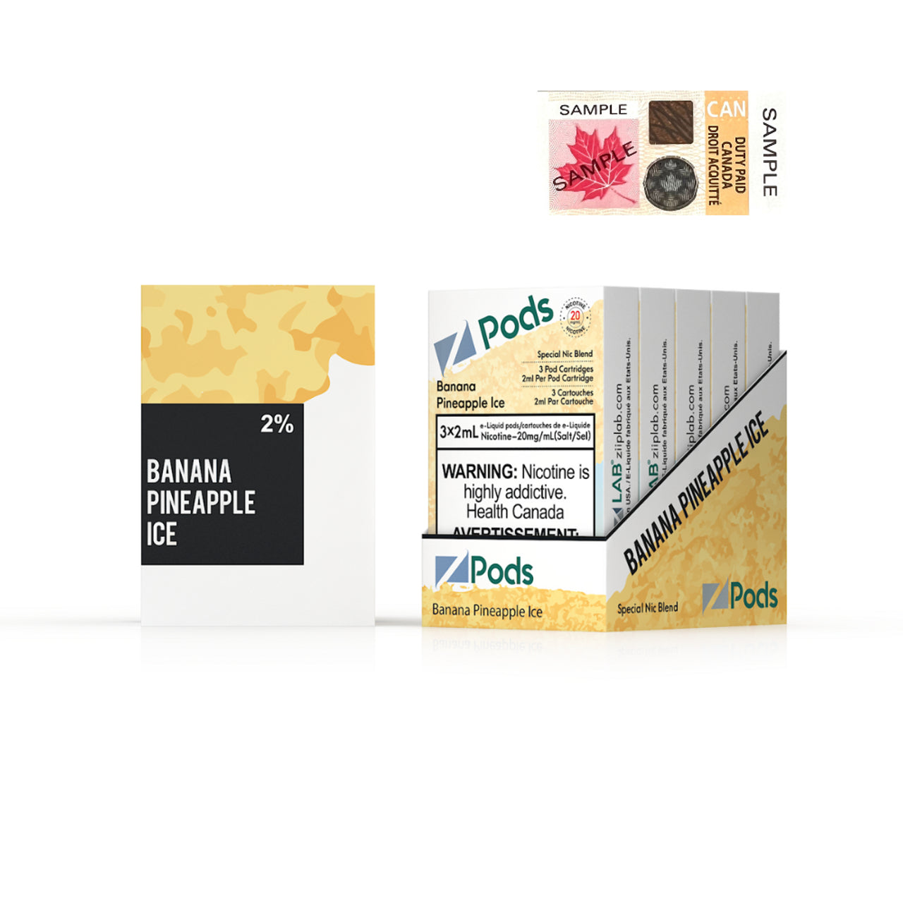 ZPODS - BANANA PINEAPPLE ICE