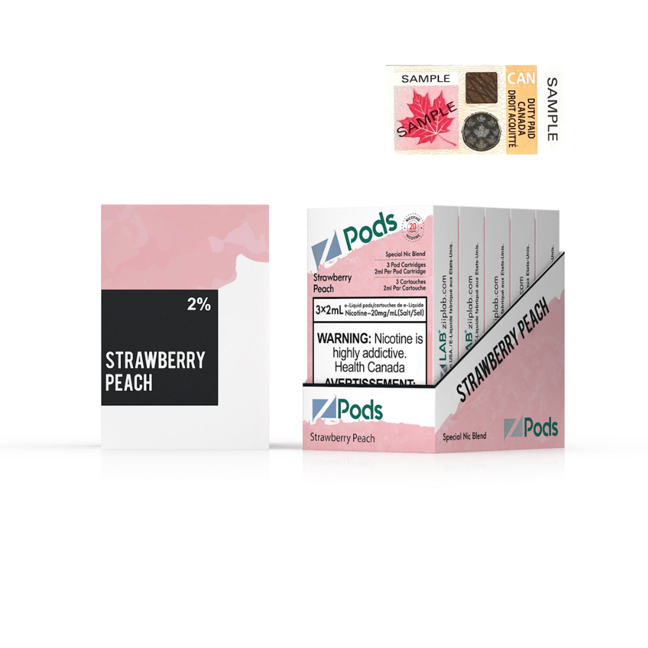 ZPODS - STRAWBERRY PEACH