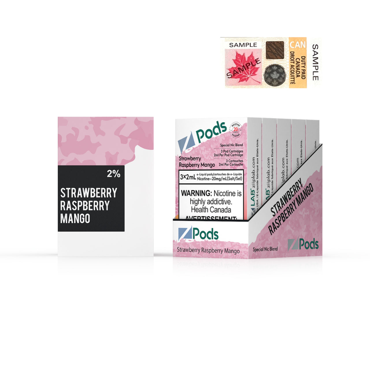 ZPODS - STRAWBERRY RASPBERRY MANGO