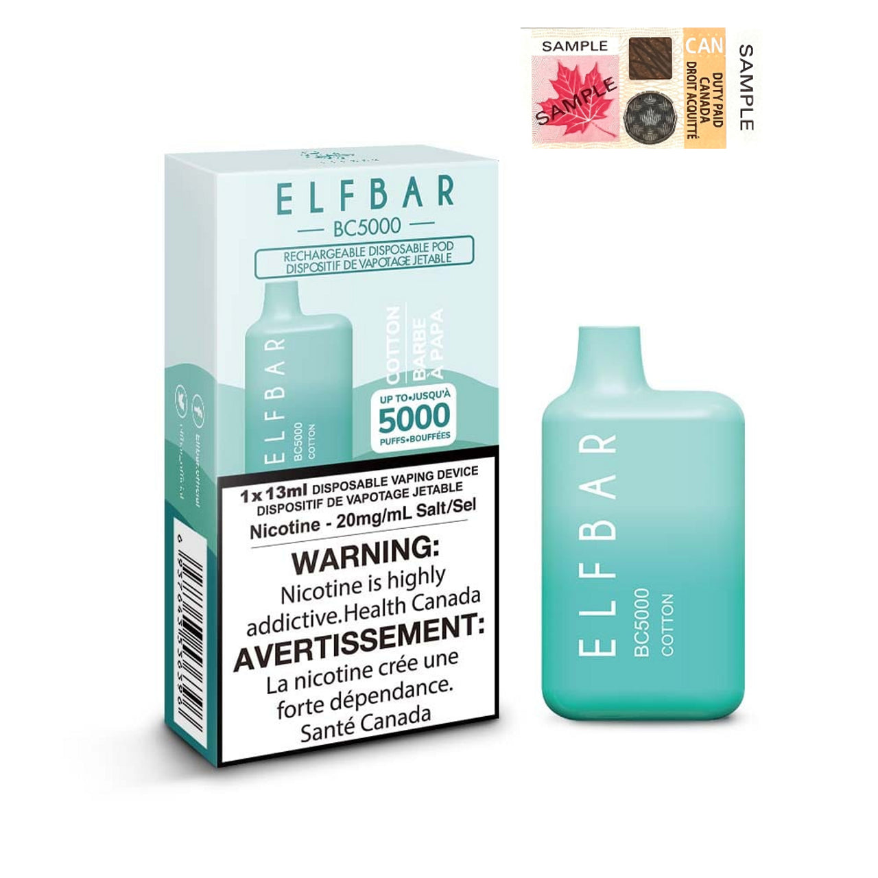 ELF BAR 5000 - COTTON Vape City ELF BAR 5000 - COTTON Vape City