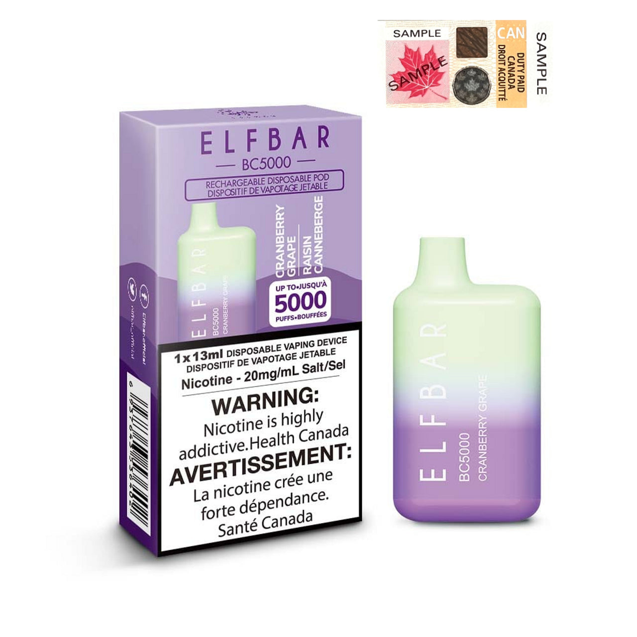 ELF BAR 5000 - CRANBERRY GRAPE Vape City ELF BAR 5000 - CRANBERRY GRAPE Vape City