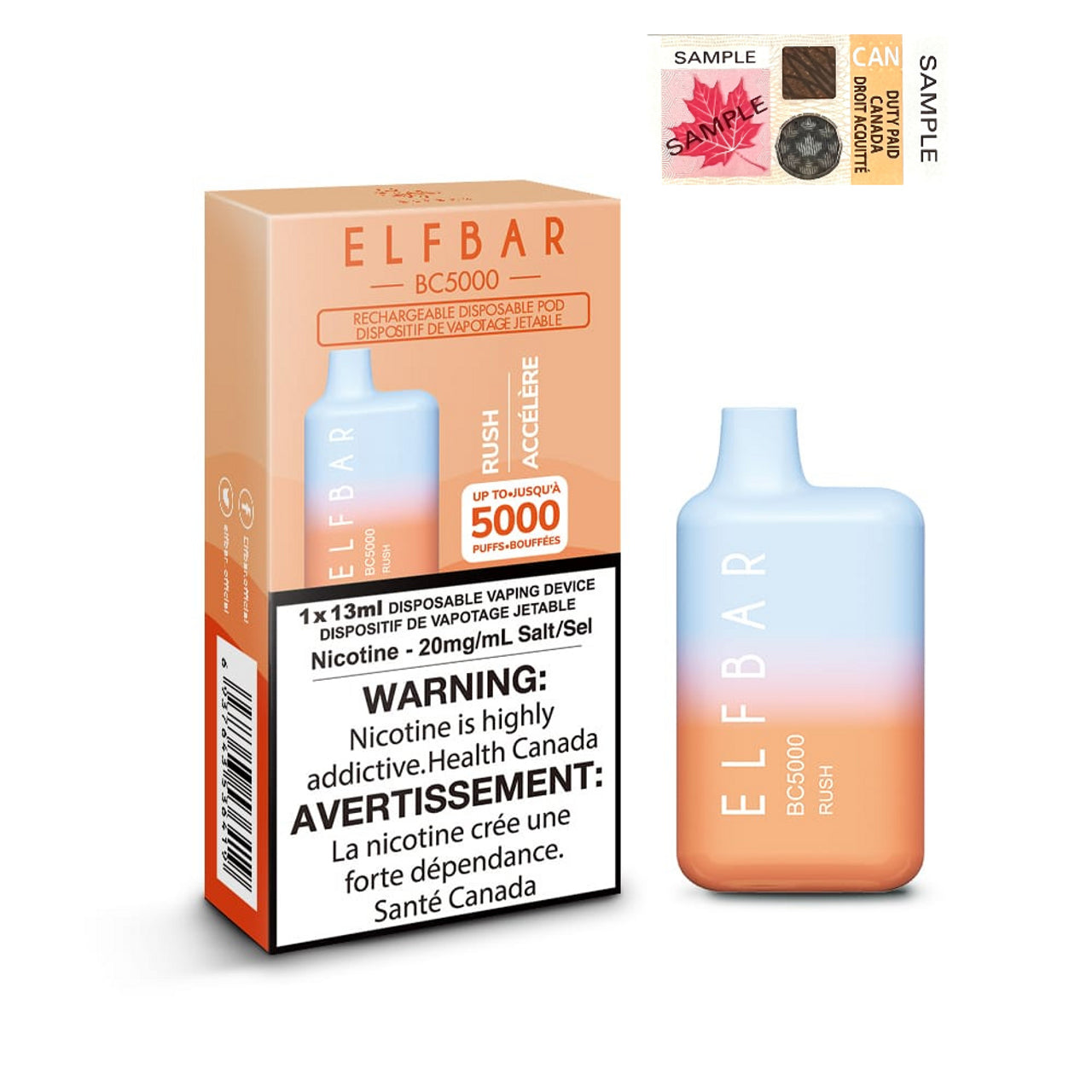 ELF BAR 5000 - RUSH Vape City ELF BAR 5000 - RUSH Vape City