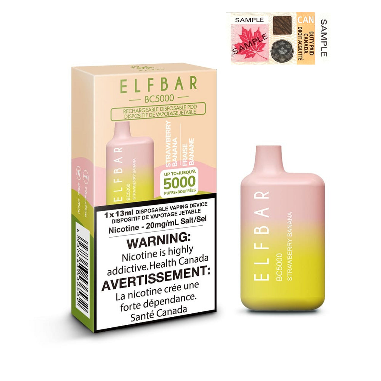 ELF BAR 5000 - STRAWBERRY BANANA