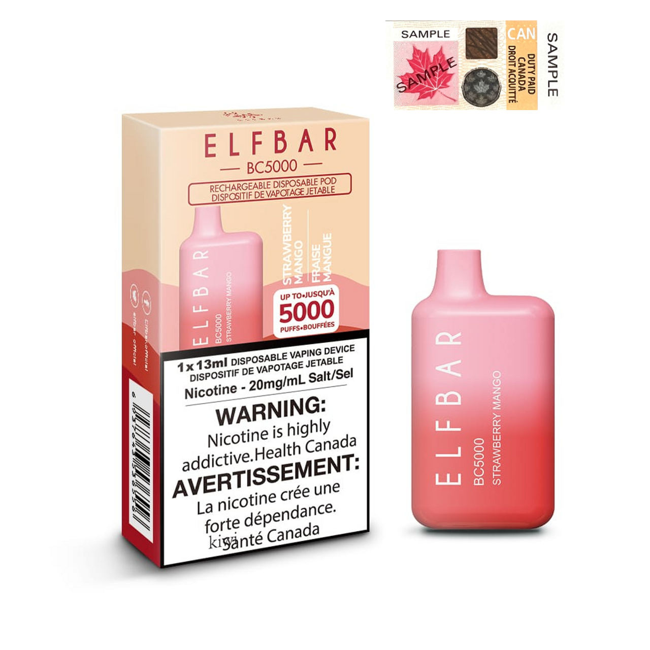 ELF BAR 5000 - STRAWBERRY MANGO