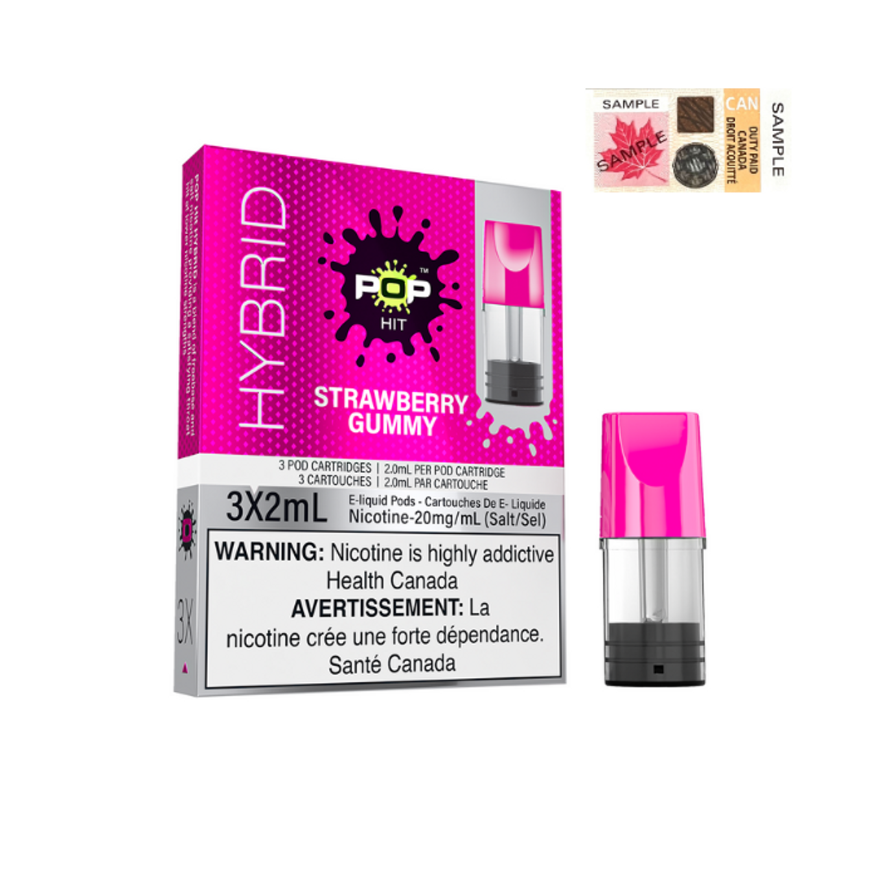 POP HITS HYBRID PODS - STRAWBERRY GUMMY