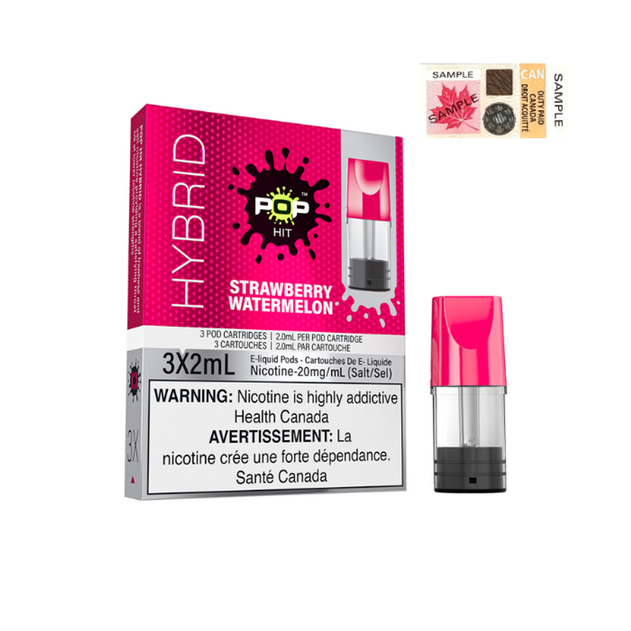 POP HITS HYBRID PODS - STRAWBERRY WATERMELON