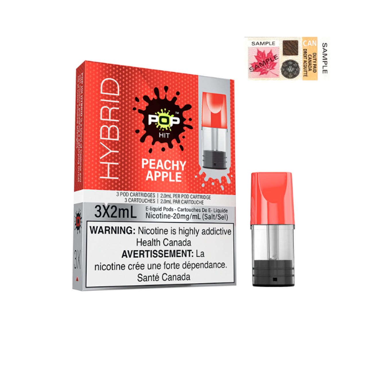 POP HITS HYBRID PODS - PEACHY APPLE