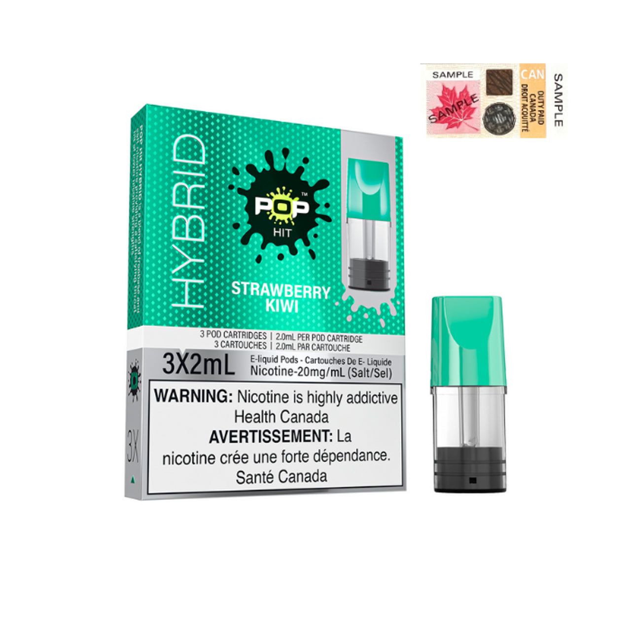 POP HITS HYBRID PODS - STRAWBERRY KIWI