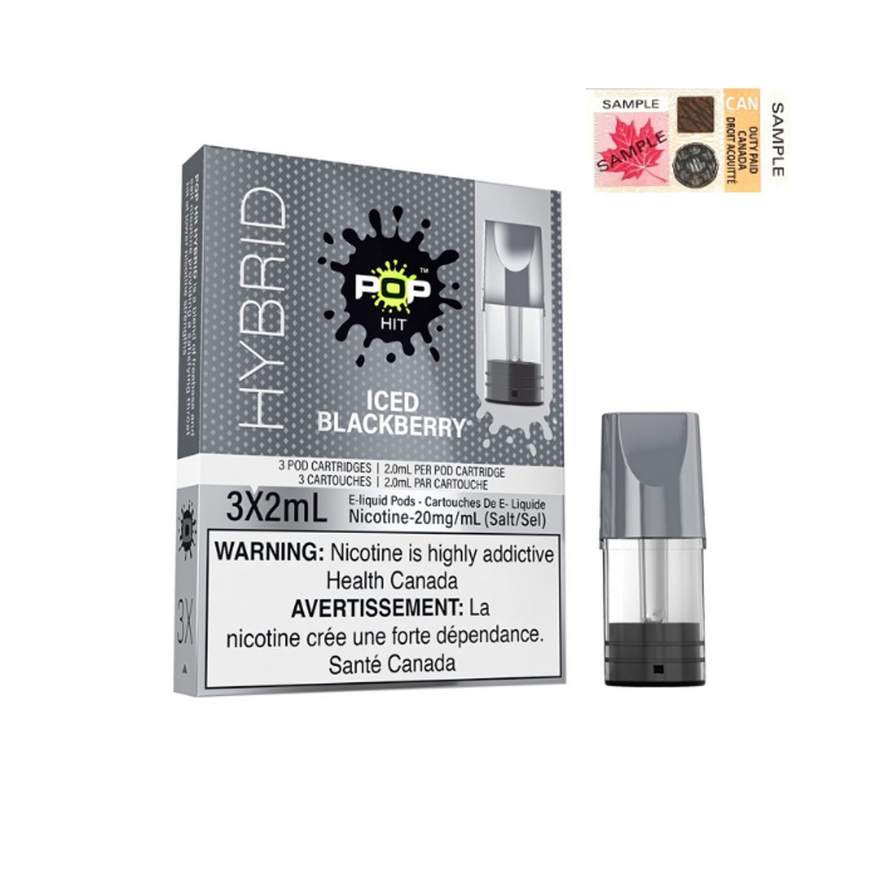 POP HITS HYBRID PODS - ICED BLACKBERRY