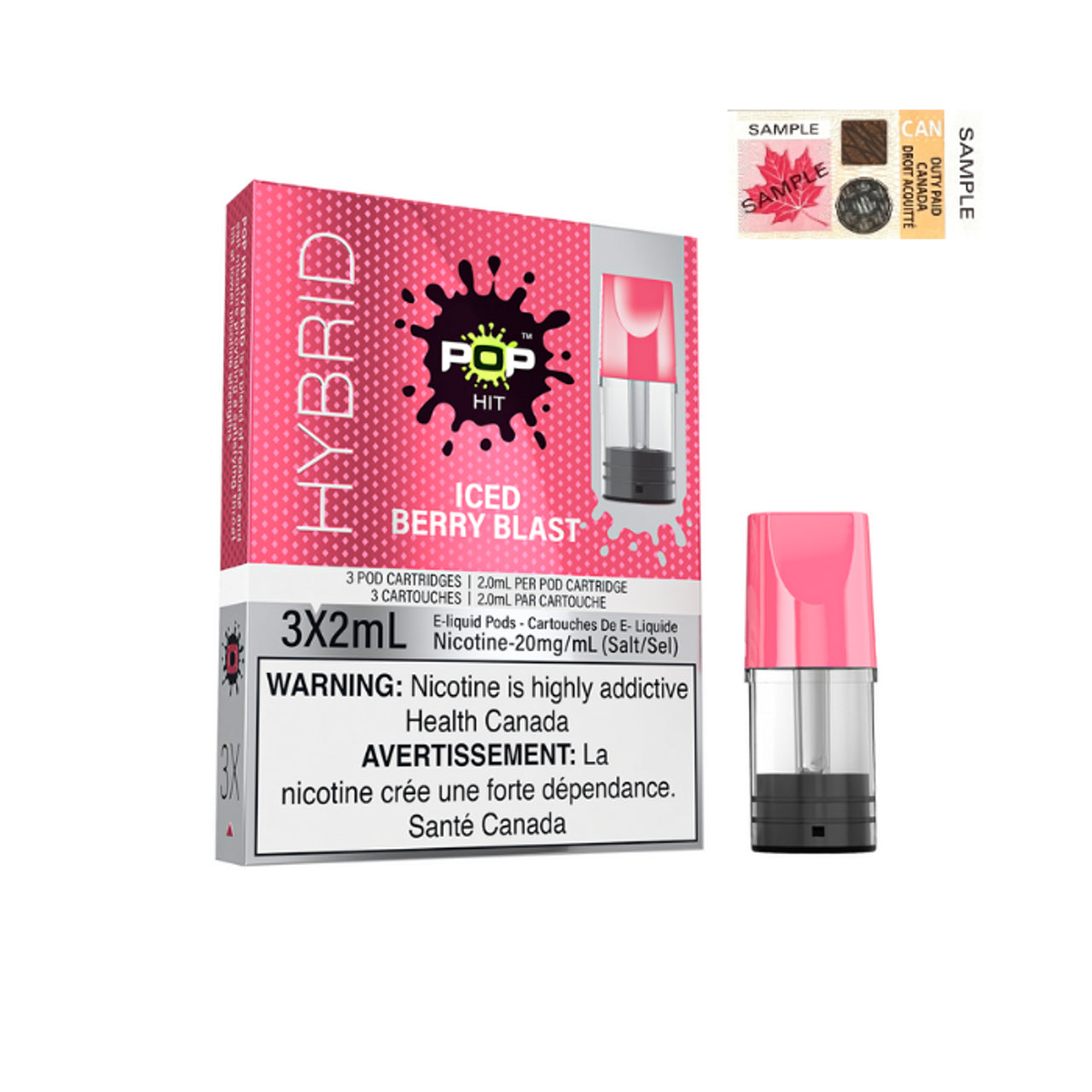 POP HITS HYBRID PODS - ICED BERRY BLAST