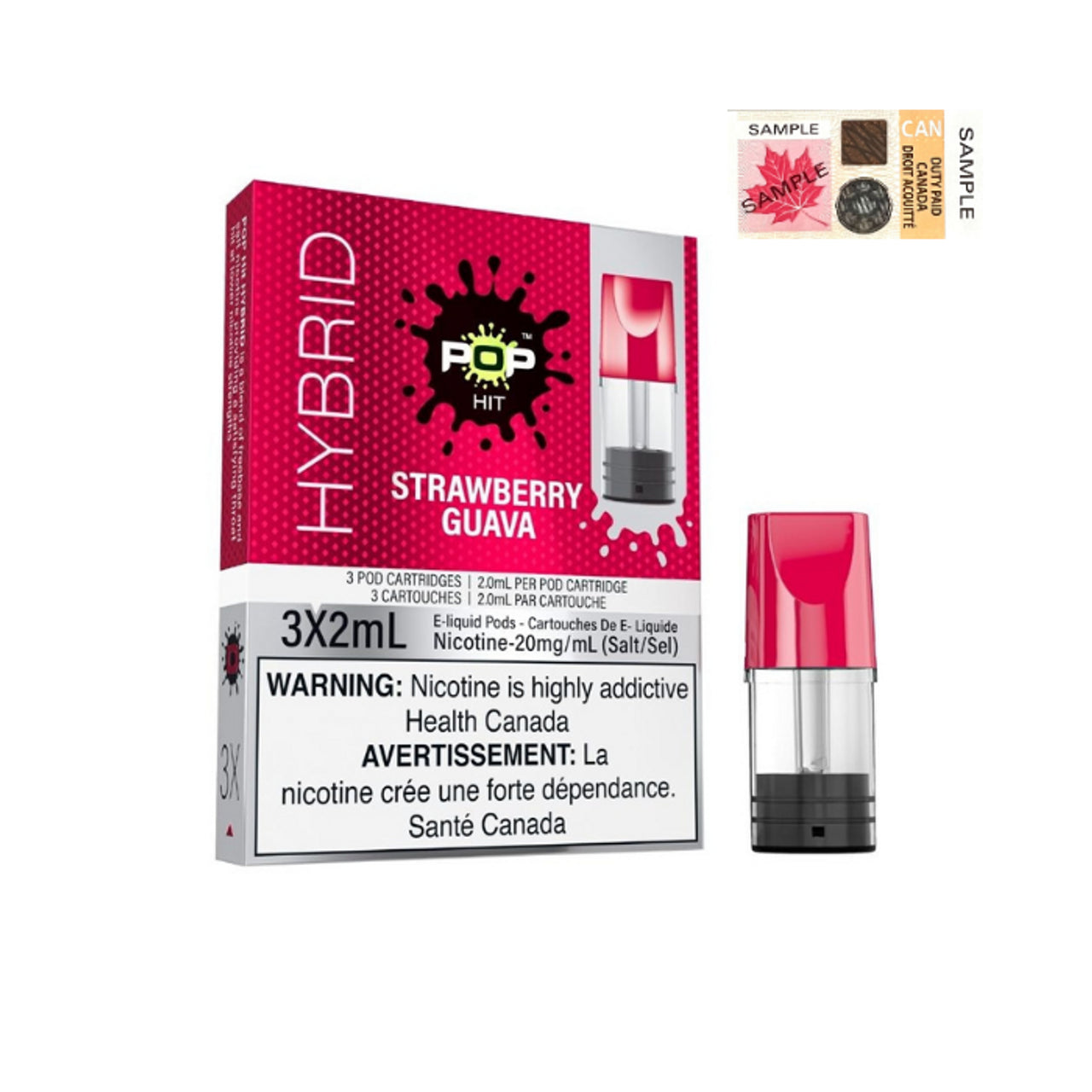 POP HITS HYBRID PODS - STRAWBERRY GUAVA