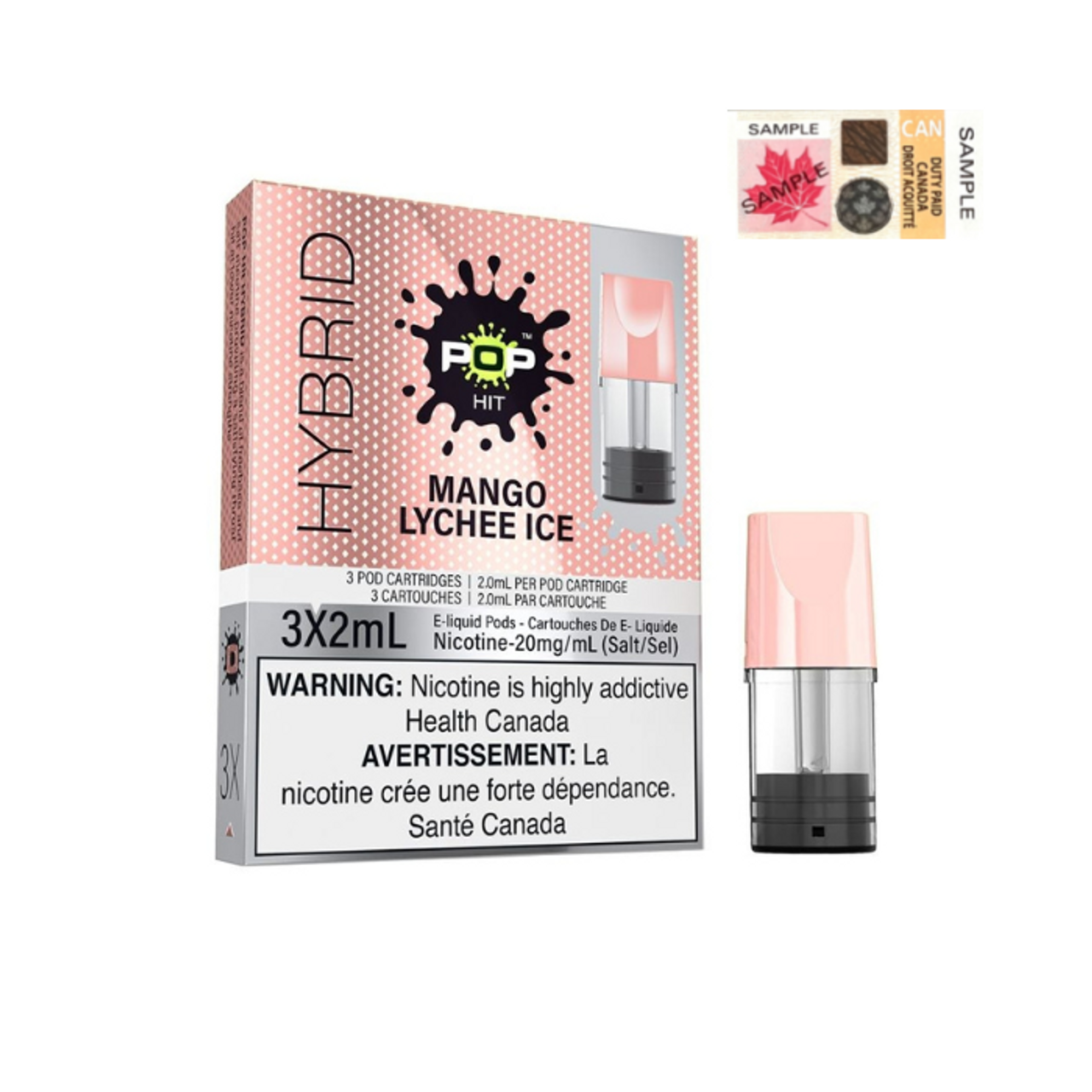 POP HITS HYBRID PODS - MANGO LYCHEE ICE