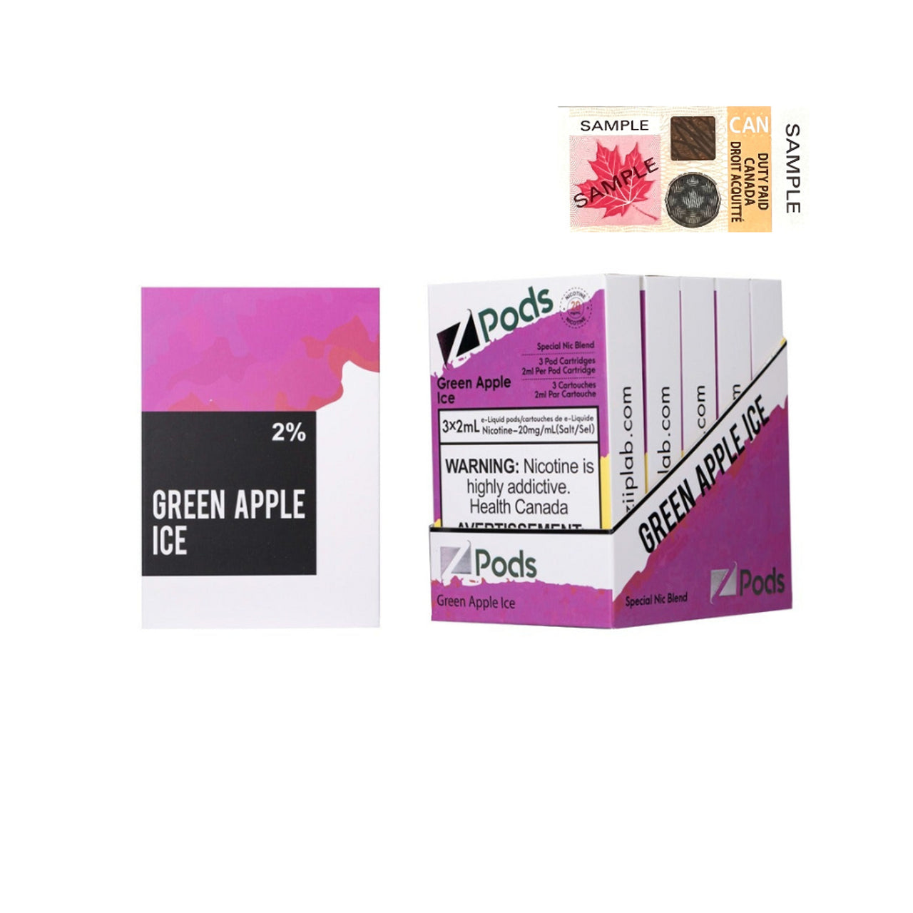 ZPODS - GREEN APPLE ICE