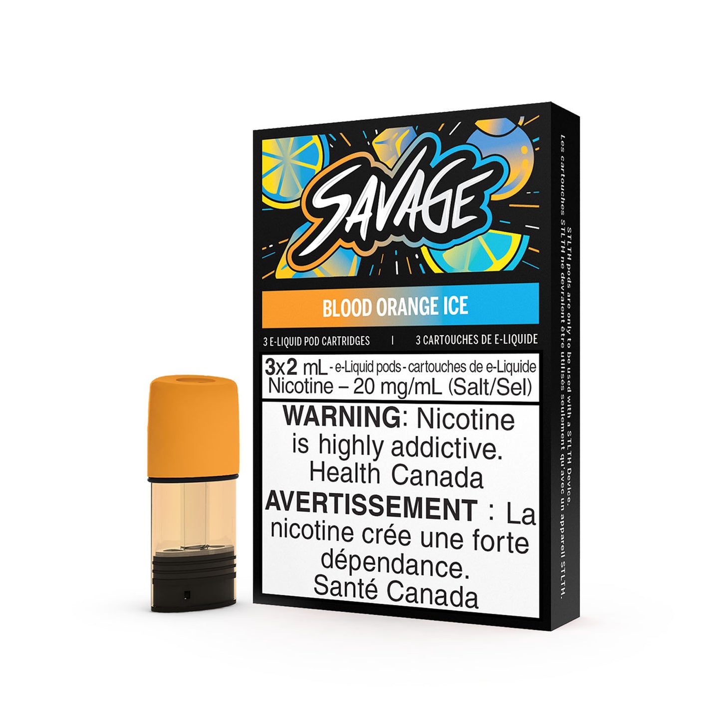 SAVAGE STLTH PODS - BLOOD ORANGE ICE