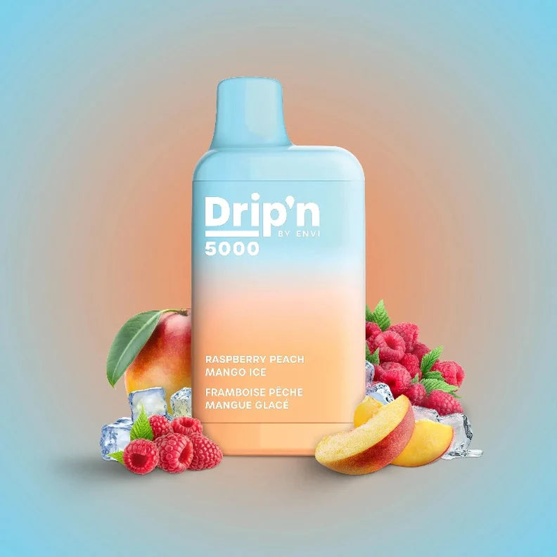 DRIP'N 5000 - RASPBERRY PEACH MANGO ICE