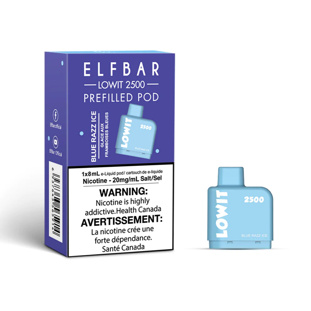 ELF BAR LOWIT 2500 - BLUE RAZZ ICE