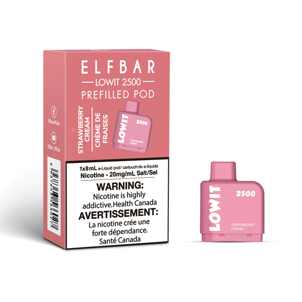ELF BAR LOWIT 2500 - STRAWBERRY CREAM