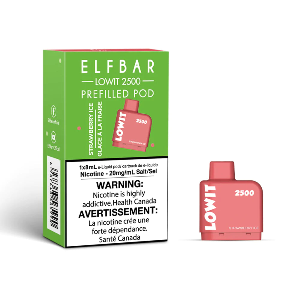 ELF BAR LOWIT 2500 - STRAWBERRY ICE