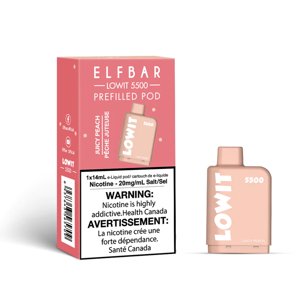 ELF BAR LOWIT 5500 - JUICY PEACH