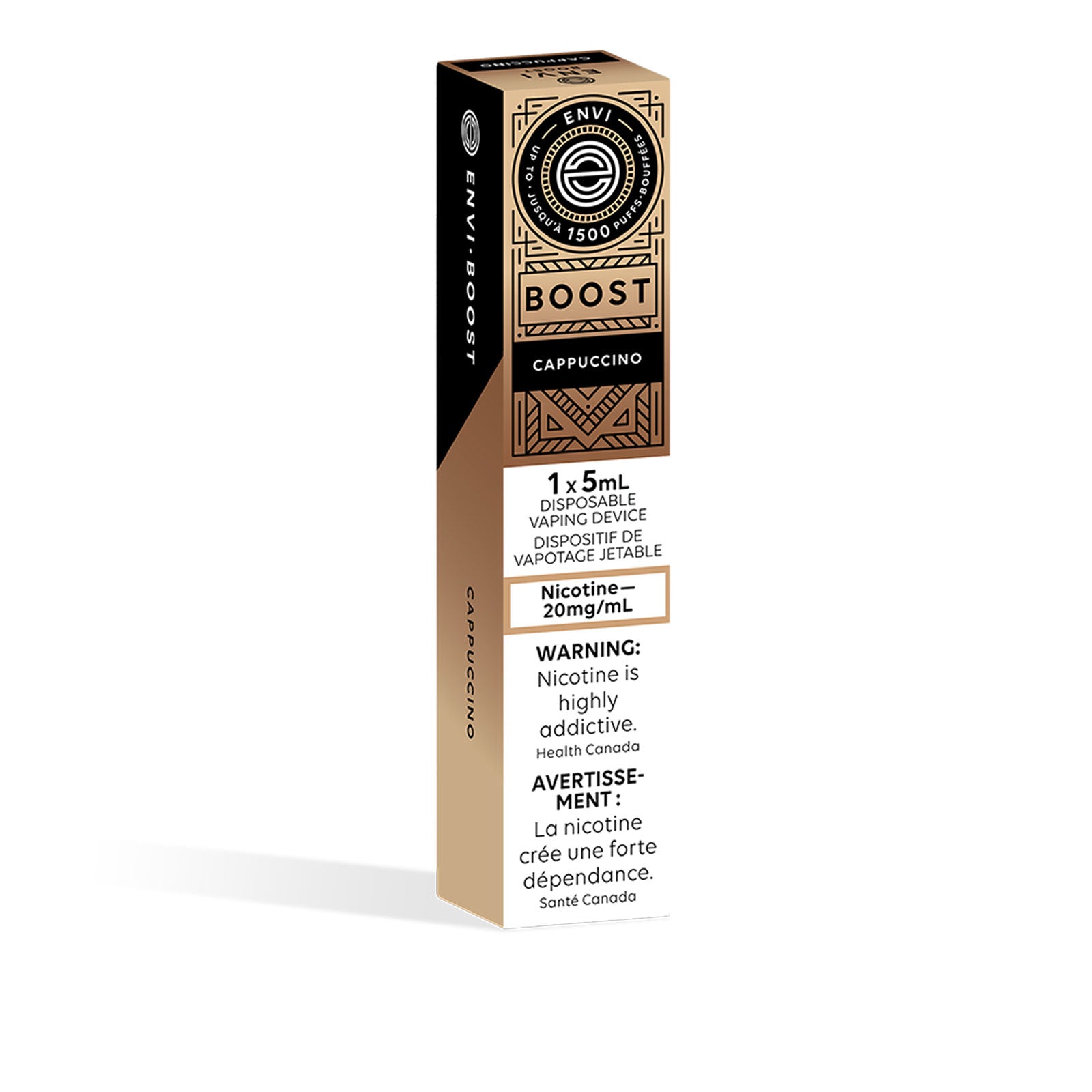 ENVI BOOST 1500 - CAPPUCCINO Vape City ENVI BOOST 1500 - CAPPUCCINO Vape City