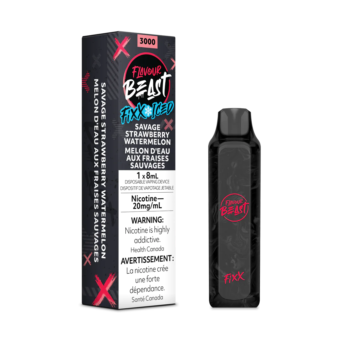 FLAVOUR BEAST FIXX 3000 - SAVAGE STRAWBERRY WATERMELON