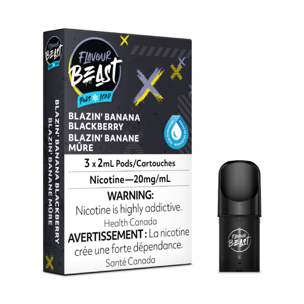 FLAVOUR BEAST PODS - BLAZIN BANANA BLACKBERRY