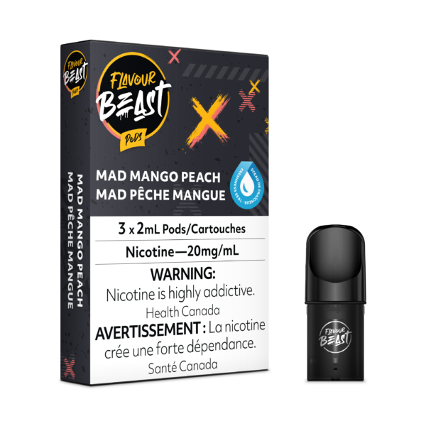 FLAVOUR BEAST PODS - MAD MANGO PEACH