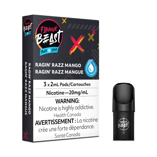 FLAVOUR BEAST PODS - RAGIN RAZZ MANGO