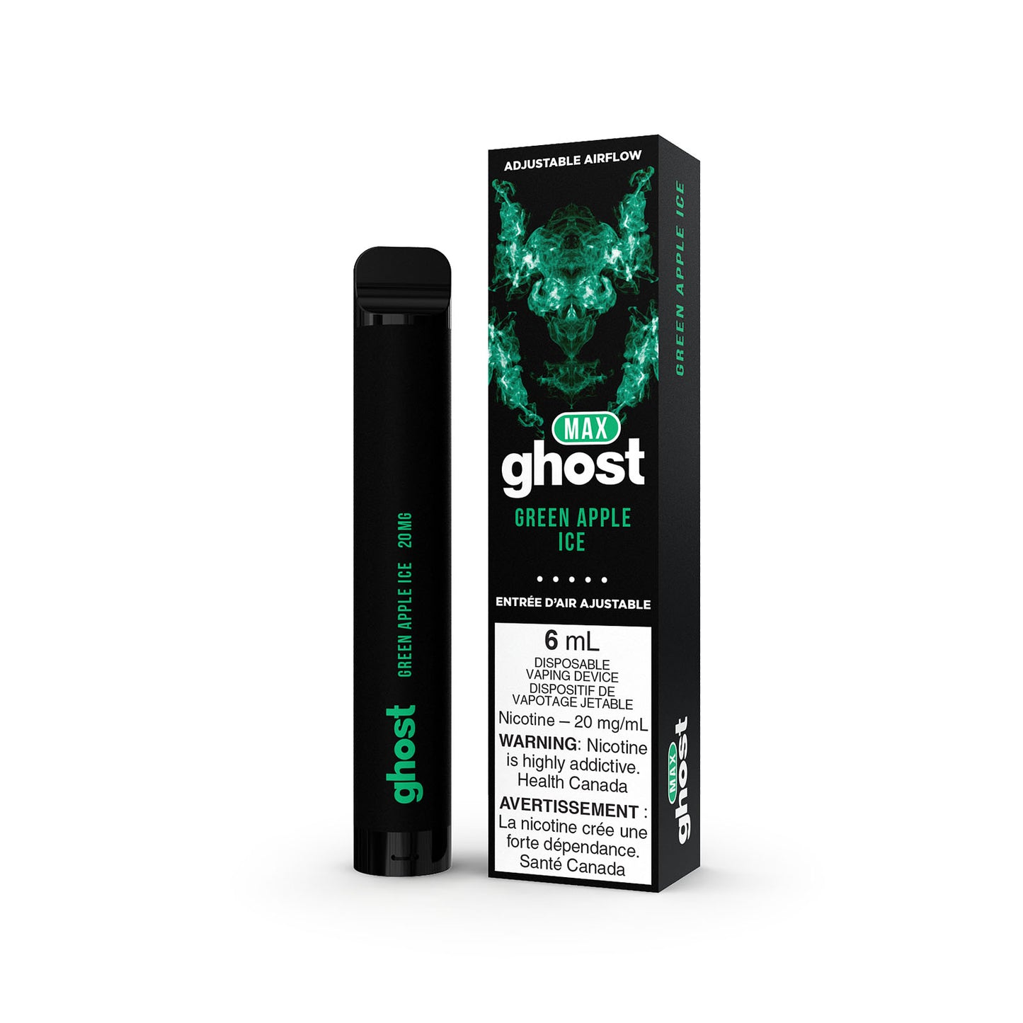 GHOST MAX 2000 - GREEN APPLE ICE