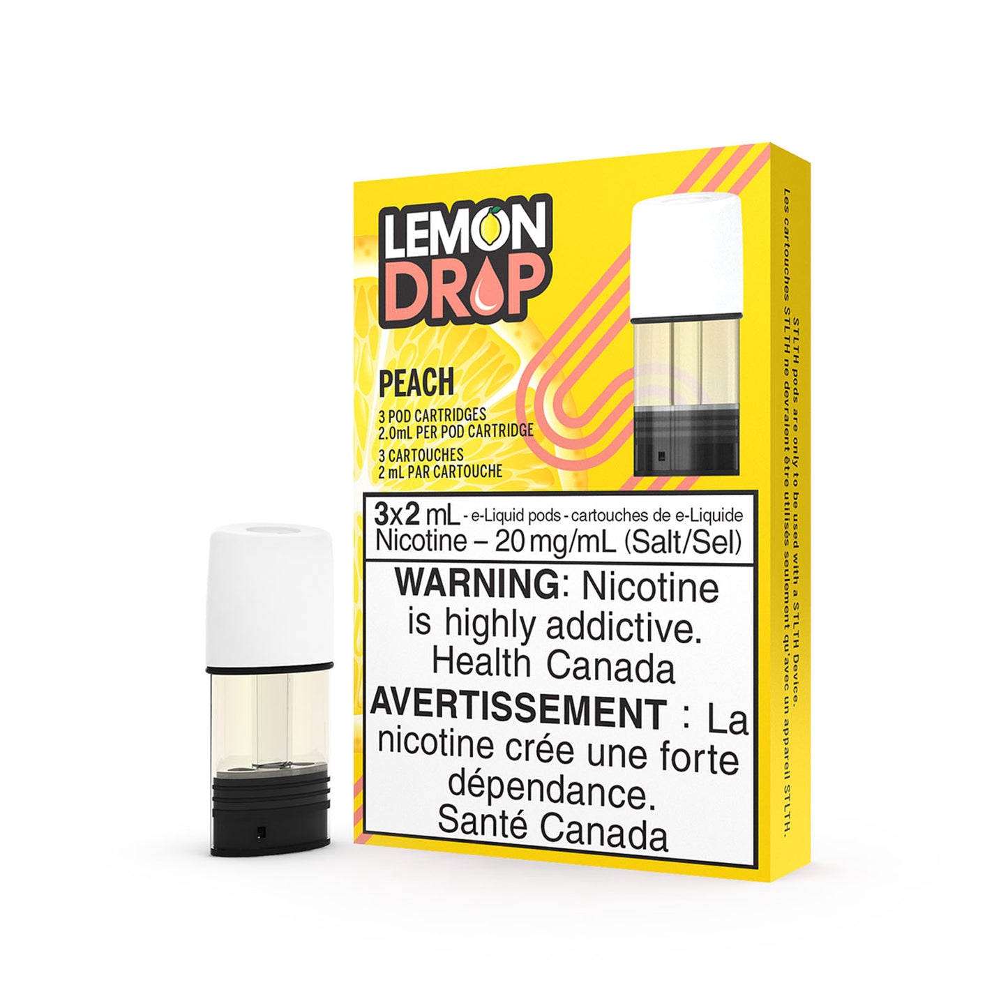 LEMON DROP STLTH PODS - PEACH