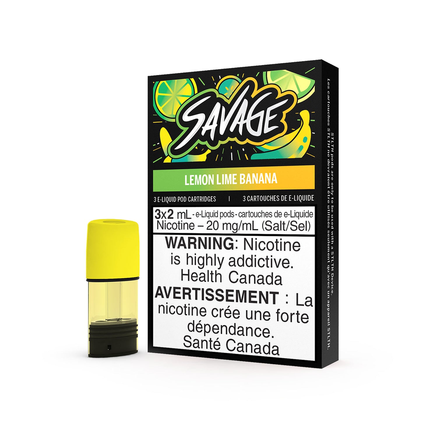 SAVAGE STLTH PODS - LEMON LIME BANANA