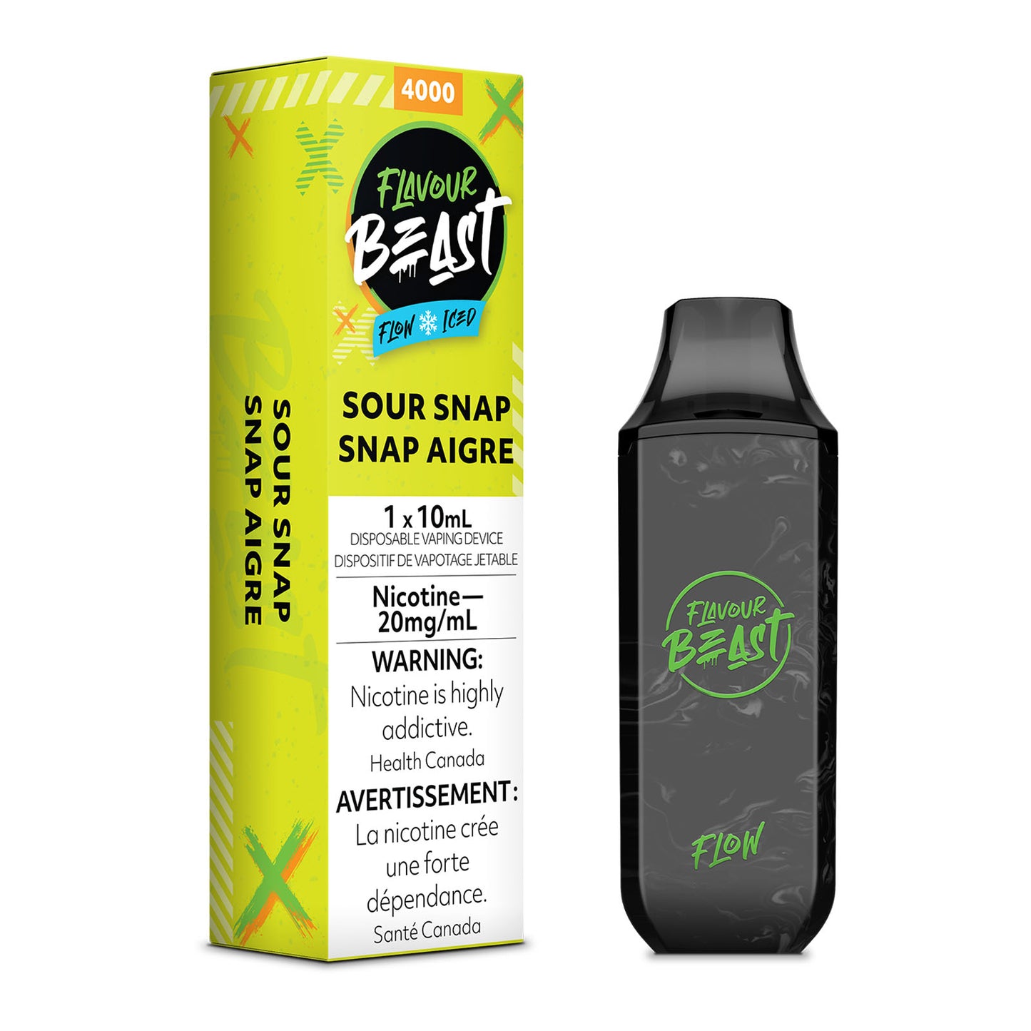 FLAVOUR BEAST 4000 - SLAMMIN STS (SOUR SNAP)
